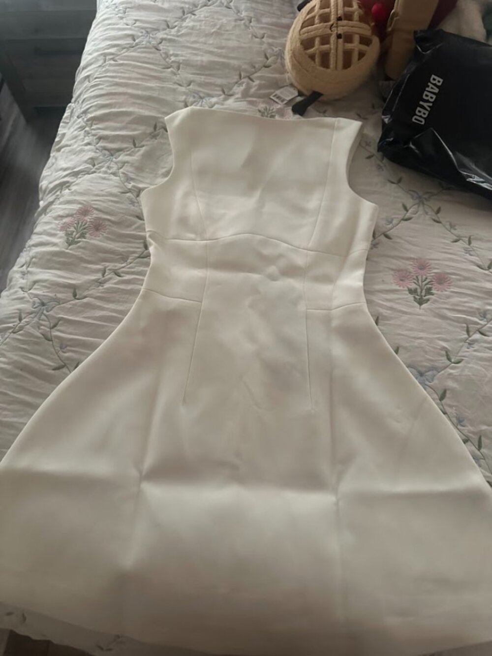 BABYBOO- ALANA MINI DRESS - IVORY - XS - Picture 10 of 12